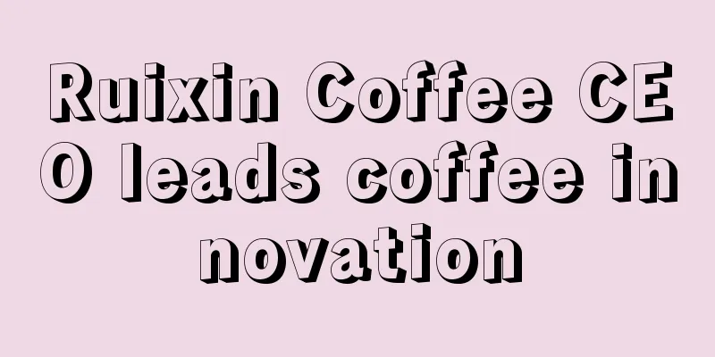 Ruixin Coffee CEO leads coffee innovation