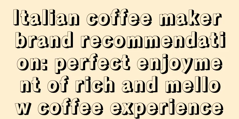 Italian coffee maker brand recommendation: perfect enjoyment of rich and mellow coffee experience