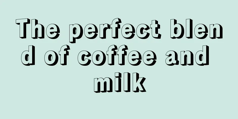 The perfect blend of coffee and milk