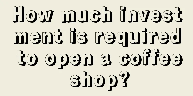 How much investment is required to open a coffee shop?